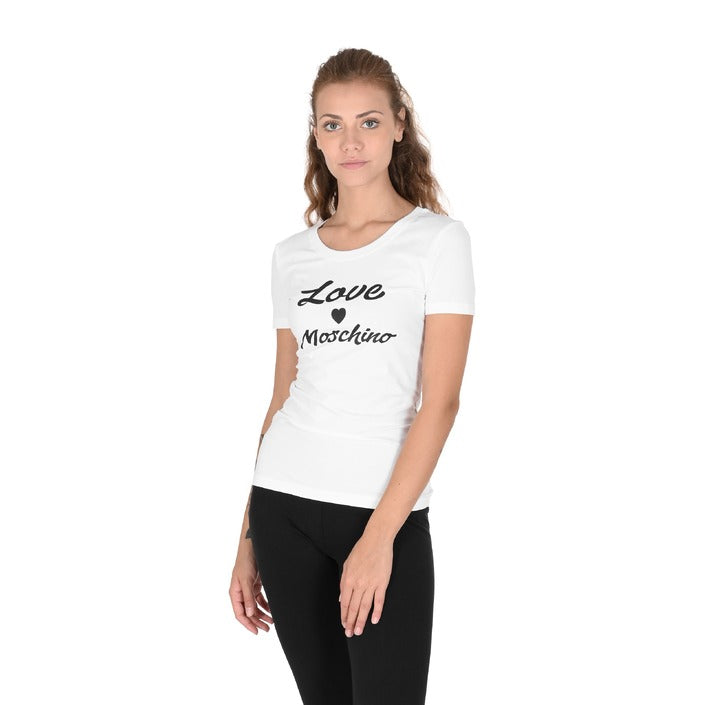Love Moschino Women's T-Shirt OPTICAL WHITE