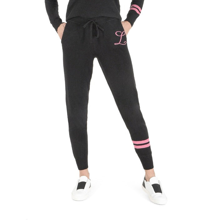 Crown of Edinburgh Cashmere Track Pants MORNINGSIDE BLACK L