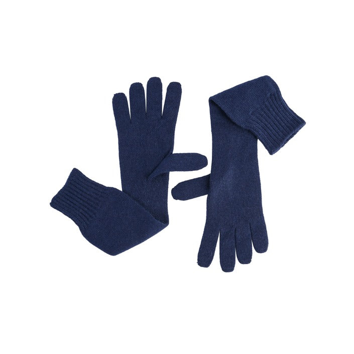 Crown of Edinburgh Cashmere Women's Long Gloves NIGHT BLUE