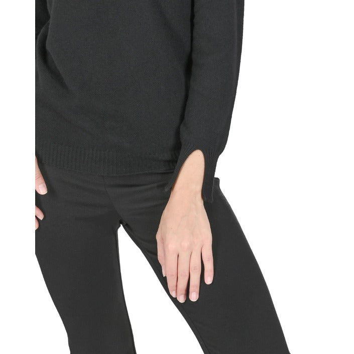 Crown of Edinburgh Cashmere Womens Turtleneck Sweater BLACK