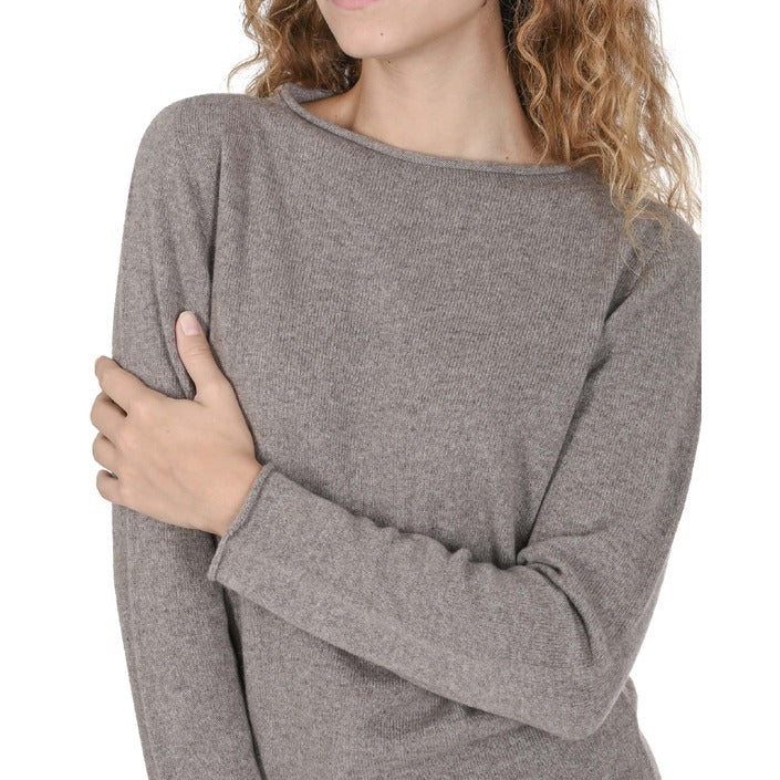 Crown of Edinburgh Cashmere Women's Boat Neck Sweater TAUPE