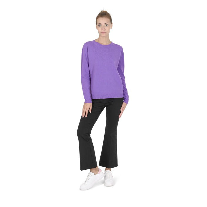 Crown of Edinburgh Cashmere Women's Round Neck Sweater LAVENDER