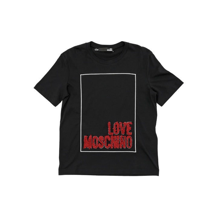 Love Moschino Womens T-Shirt BLACK