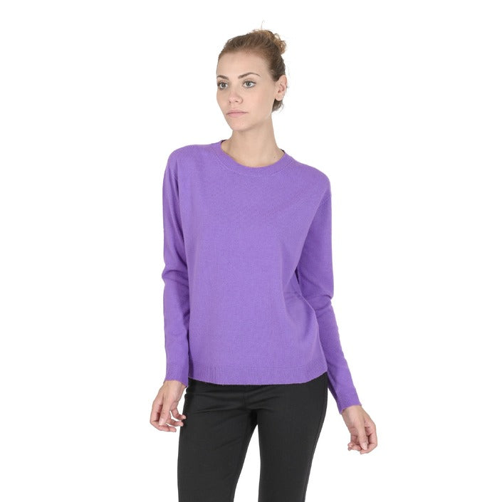 Crown of Edinburgh Cashmere Women's Round Neck Sweater LAVENDER