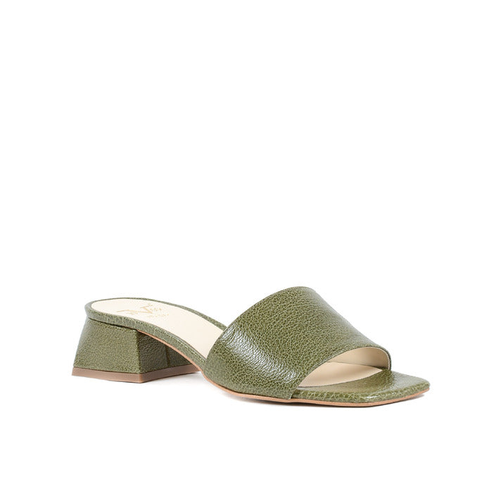 19V69 ITALIA by VERSACE Women's Sandal Green CALF VERDE FOGLIA