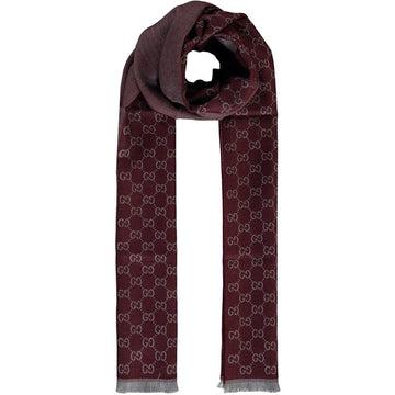 Gucci Men's Scarf 40x180 Burgundy