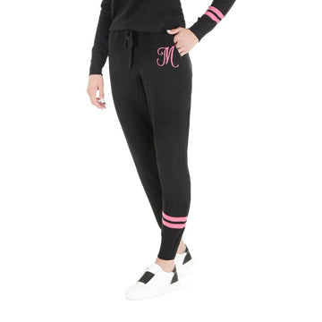Crown of Edinburgh Cashmere Track Pants MORNINGSIDE BLACK M