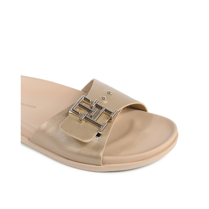 Tommy Hilfiger Womens Sandal Gold