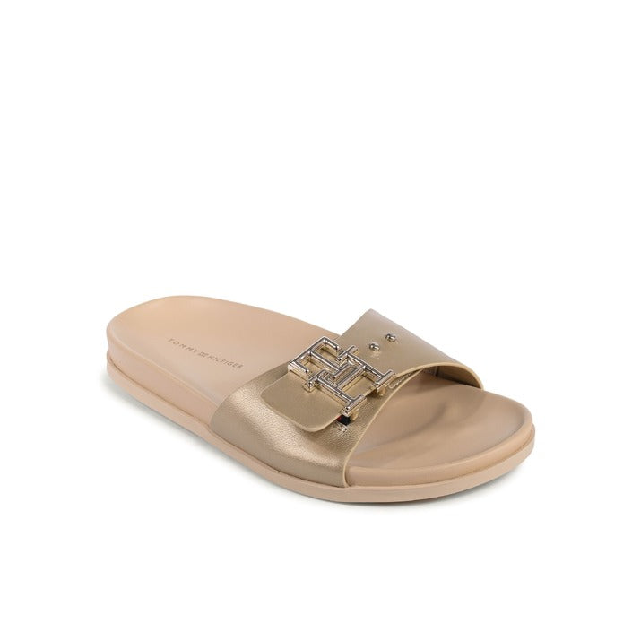 Tommy Hilfiger Womens Sandal Gold