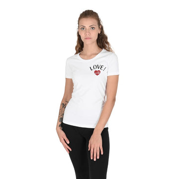 Love Moschino Women's T-Shirt OPTICAL WHITE