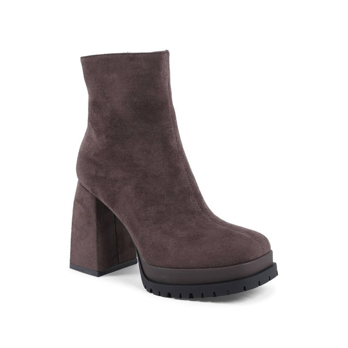 19V69 ITALIA by VERSACE Women's Ankle Boot Brown MARRONE