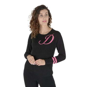 Crown of Edinburgh Cashmere Crew Neck Sweater STOCKBRIDGE BLACK D