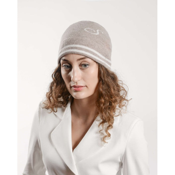 Crown of Edinburgh Cashmere Monogrammed Beanie BRUNTSFIELD CAMEL S