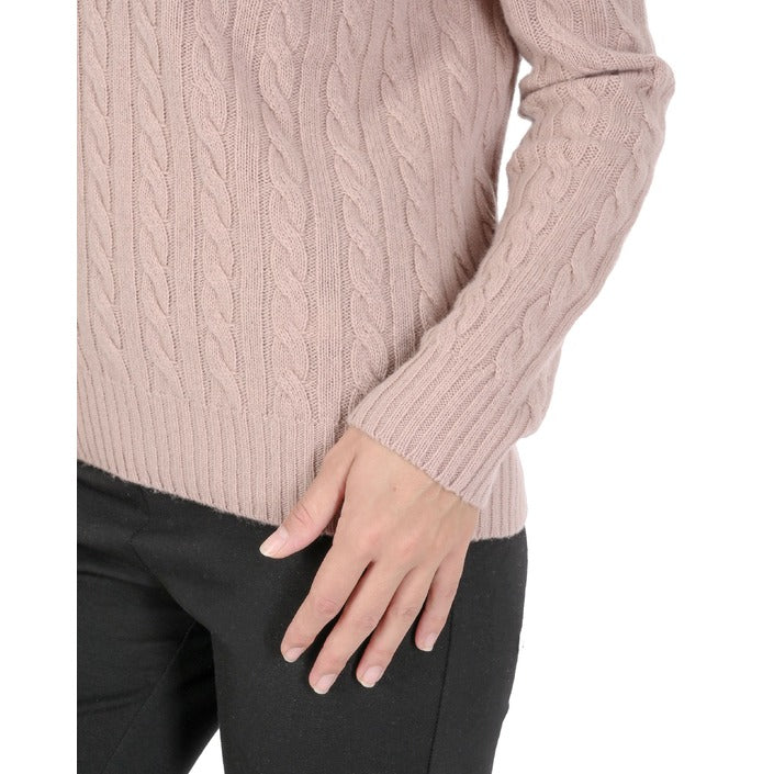 Crown of Edinburgh Cashmere Womens Round Neck Sweater PINK