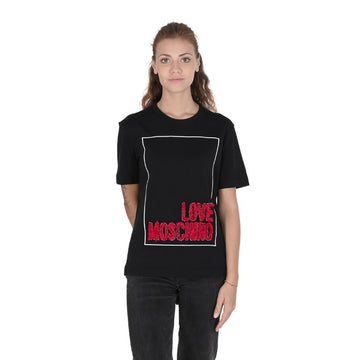 Love Moschino Womens T-Shirt BLACK
