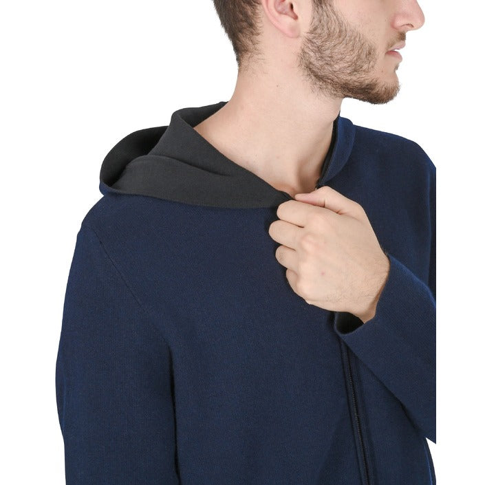 Crown of Edinburgh Cashmere Men's Hoodie NAVY