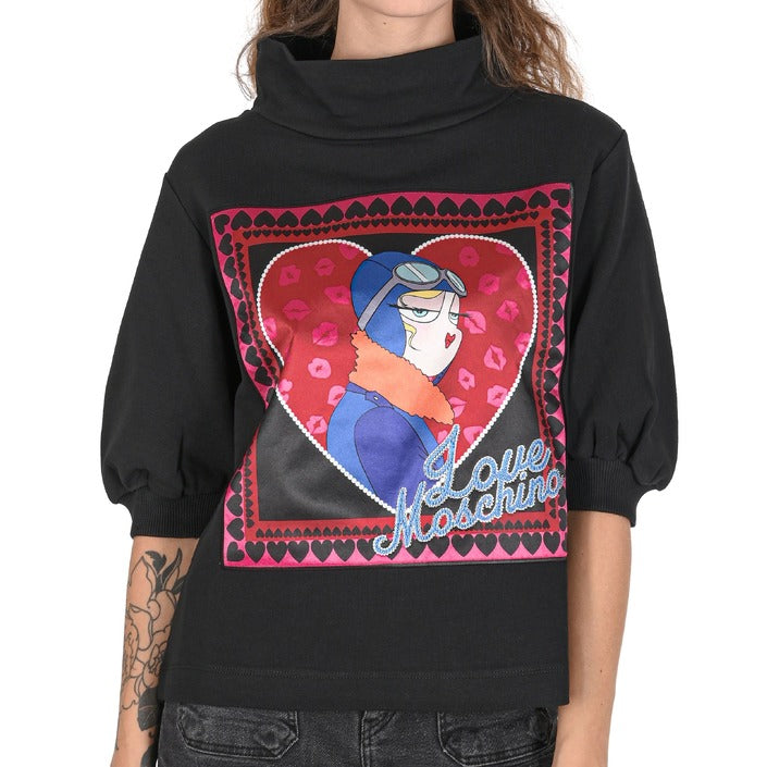 Love Moschino Women's Sweatshirt BLACK