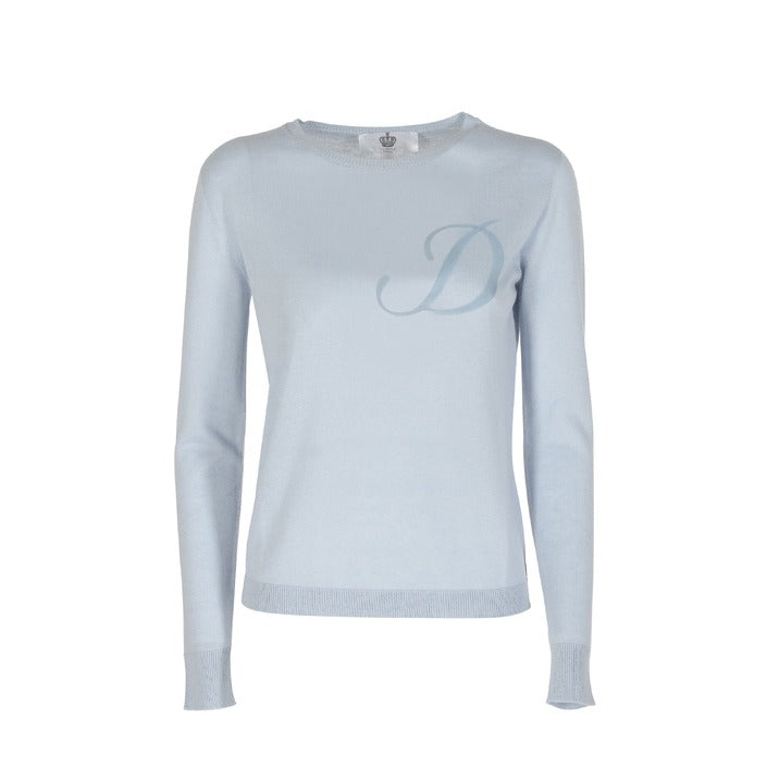 Crown of Edinburgh Cashmere Long Sleeve LIGHT BLUE LETTER D