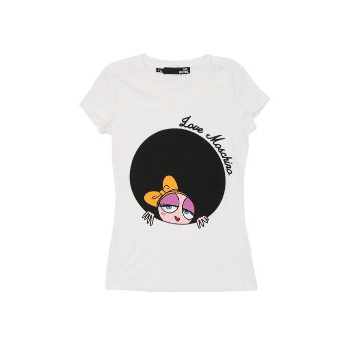 Love Moschino Women's T-Shirt OPTICAL WHITE