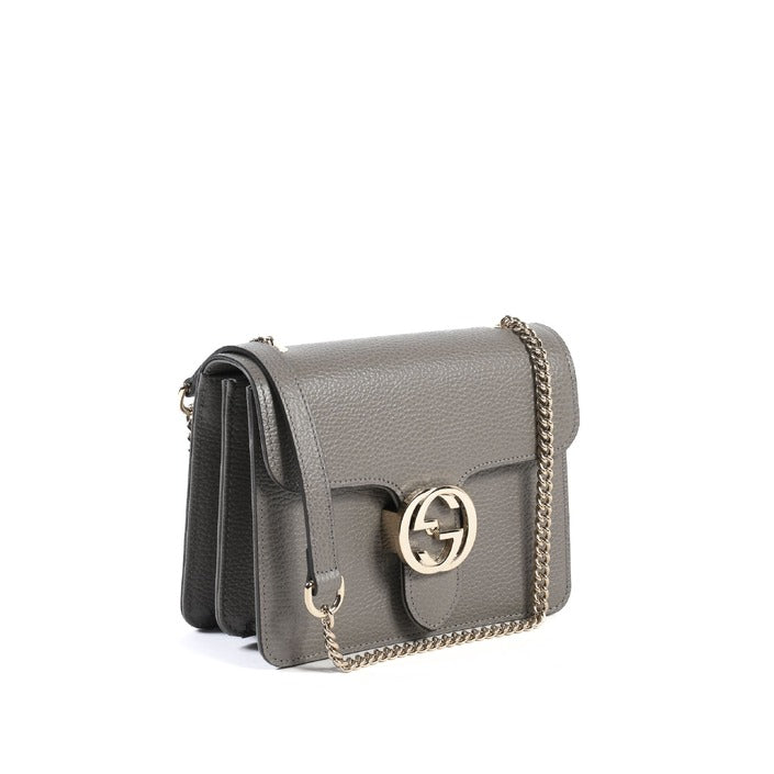 Gucci Interlocking leather bag with chain