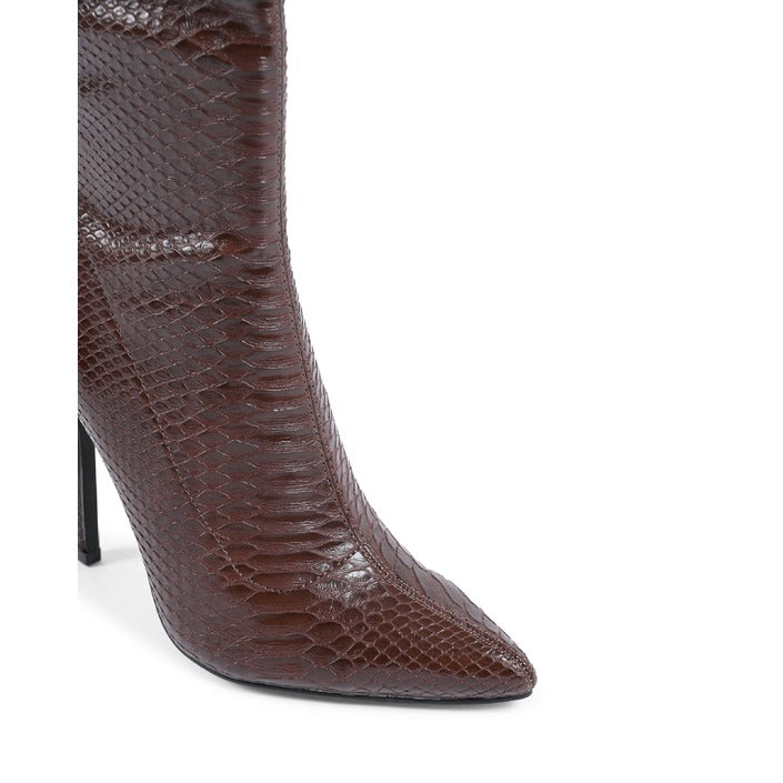 19V69 ITALIA by VERSACE Women's Ankle Boot Brown MARRONE