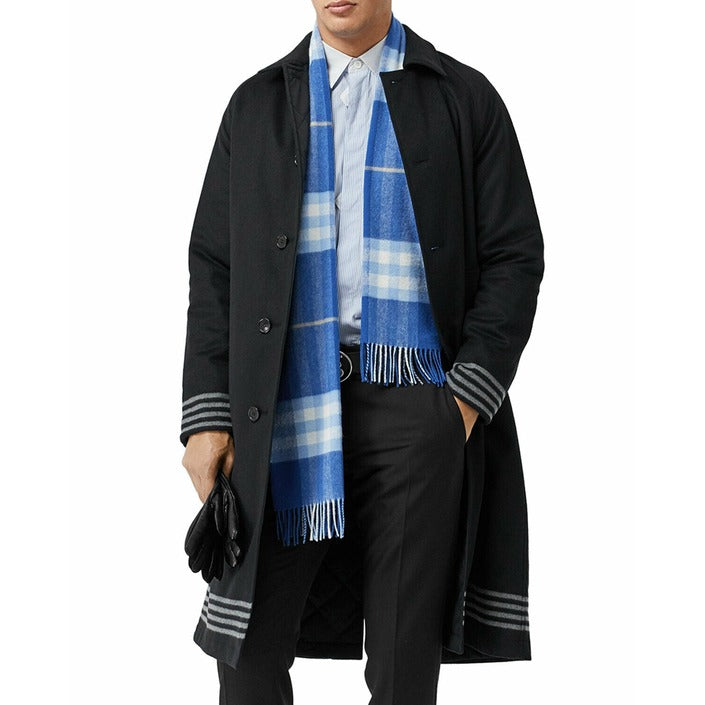 Burberry Men's Scarf 168x30 cm Blue Check