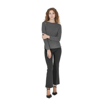 Crown of Edinburgh Cashmere Women's Boat Neck Sweater SMOG