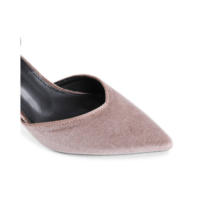 19V69 ITALIA by VERSACE Women's Ankle Strap Pump Beige BEIGE