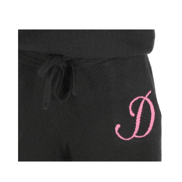 Crown of Edinburgh Cashmere Track Pants MORNINGSIDE BLACK D