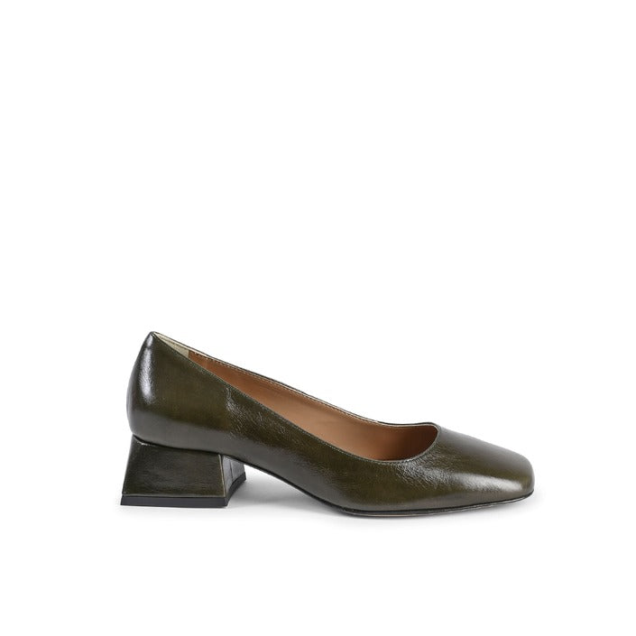 19V69 ITALIA by VERSACE Women's Heeled Ballerina SOFIA NAPLACK VERDE BOTTIGLIA