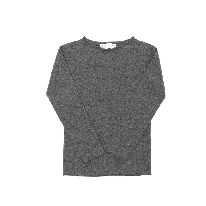 Crown of Edinburgh Cashmere Women's Boat Neck Sweater SMOG