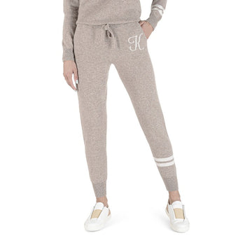 Crown of Edinburgh Cashmere Track Pants MORNINGSIDE CAMEL K