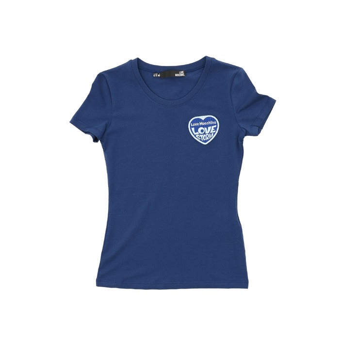 Love Moschino Women's T-Shirt BLUE