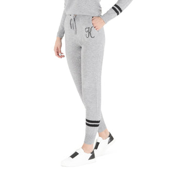 Crown of Edinburgh Cashmere Track Pants MORNINGSIDE GREY K