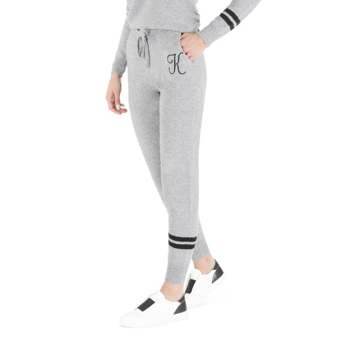 Crown of Edinburgh Cashmere Track Pants MORNINGSIDE GREY K