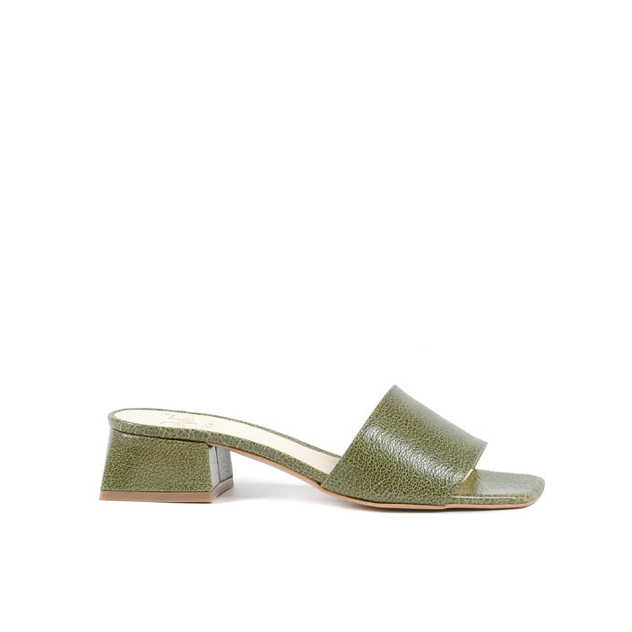 19V69 ITALIA by VERSACE Women's Sandal Green CALF VERDE FOGLIA