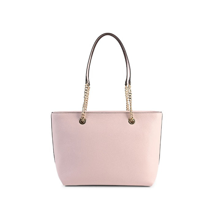 Michael Kors Medium front zip Chain Tote Bag POWDER BLUSH