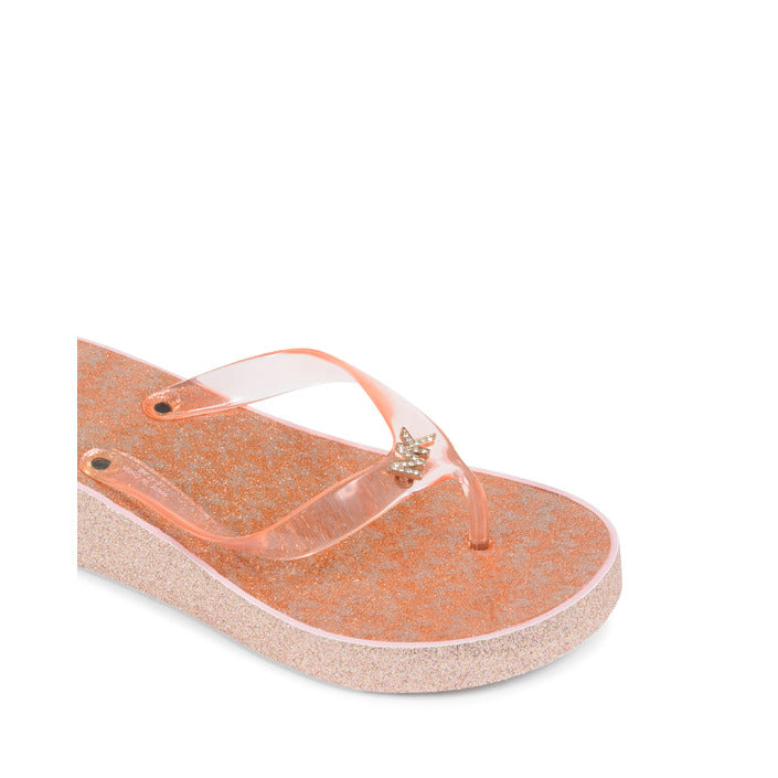 Michael Kors Girls Multicolor Flip Flop ZIA GAGE KILEY ROSE GOLD
