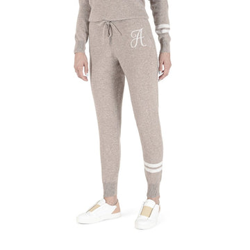 Crown of Edinburgh Cashmere Track Pants MORNINGSIDE CAMEL A