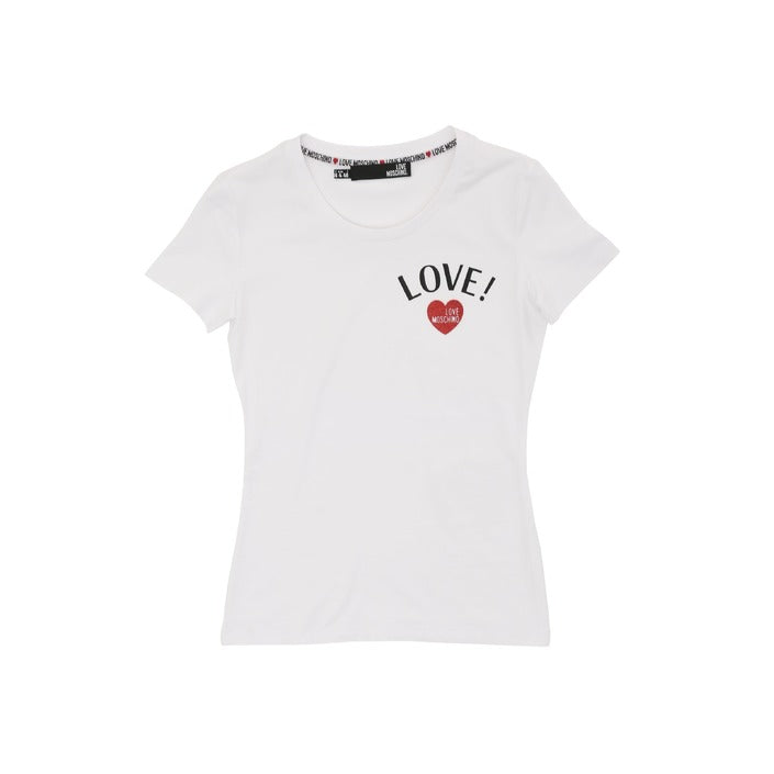 Love Moschino Women's T-Shirt OPTICAL WHITE