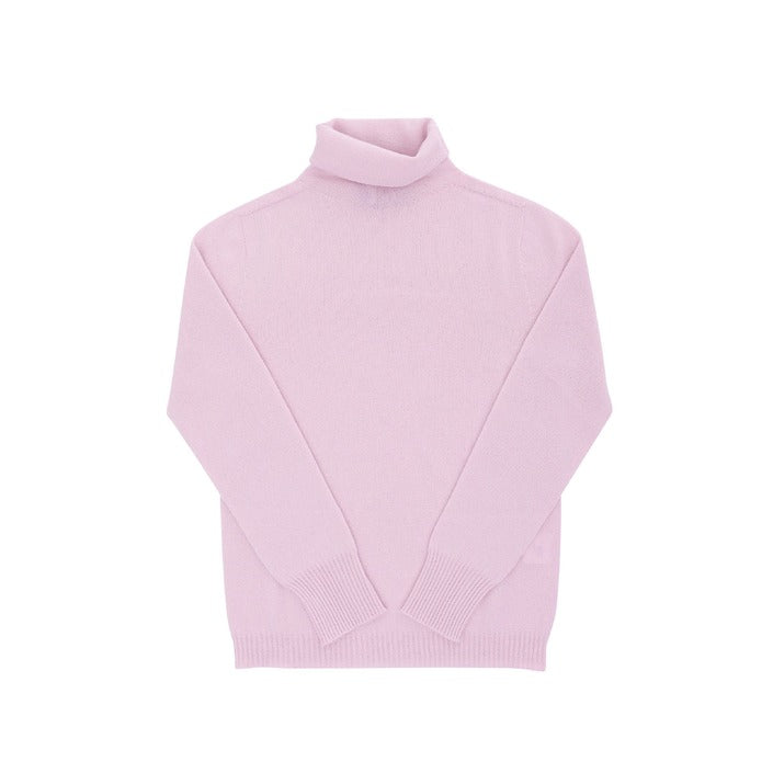 Crown of Edinburgh Cashmere Women's Turtleneck Sweater PINK