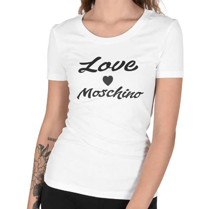 Love Moschino Women's T-Shirt OPTICAL WHITE