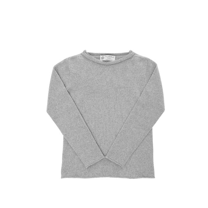 Crown of Edinburgh Cashmere Women's Boat Neck Sweater GREY