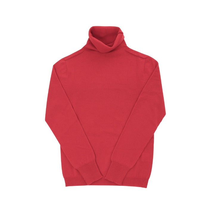 Crown of Edinburgh Cashmere Women's Turtleneck Sweater RED