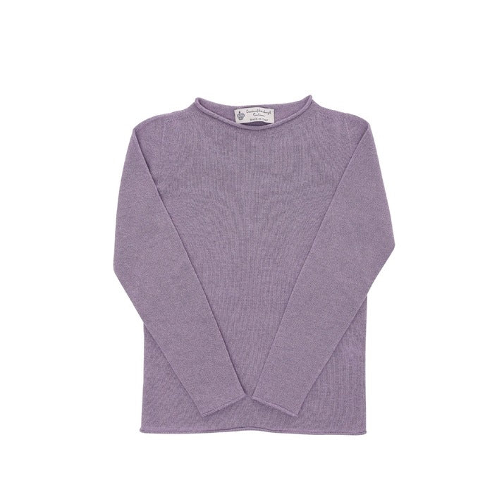 Crown of Edinburgh Cashmere Women's Boat Neck Sweater AMETHYST