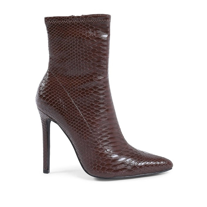 19V69 ITALIA by VERSACE Women's Ankle Boot Brown MARRONE