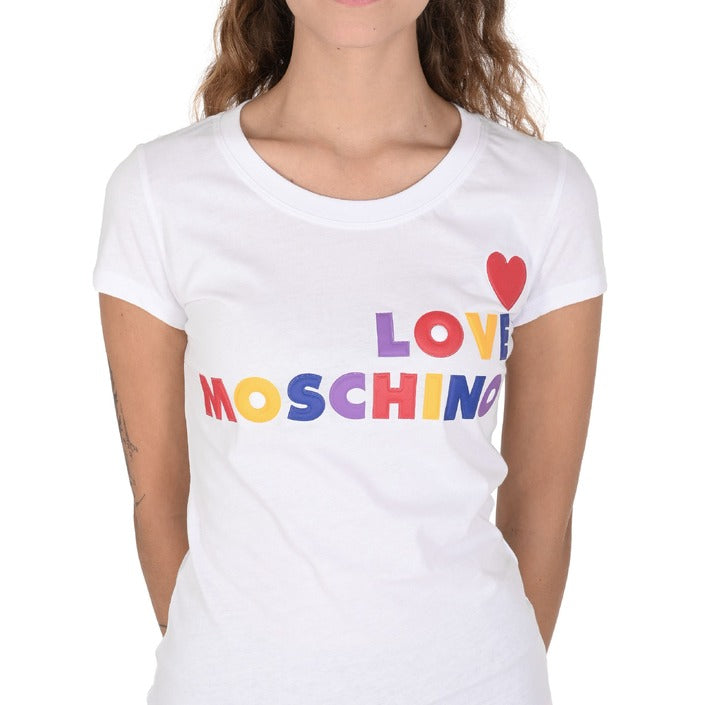 Love Moschino Women's T-Shirt OPTICAL WHITE