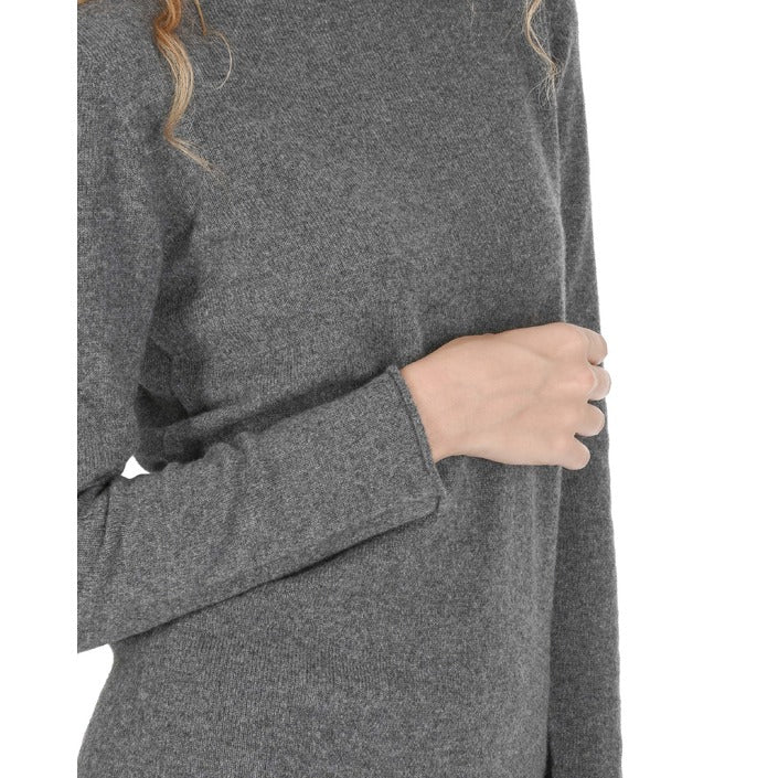 Crown of Edinburgh Cashmere Women's Boat Neck Sweater SMOG