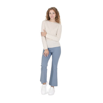 Crown of Edinburgh Cashmere Women's Boat Neck Sweater SAND
