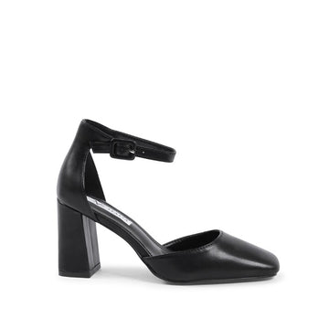 19V69 ITALIA by VERSACE Women's Ankle Strap Pump Black NERO